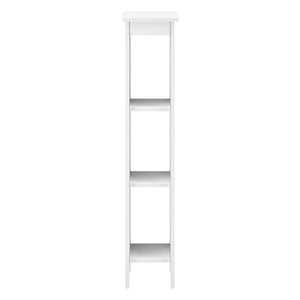 Standregal Quara mit 3 Ablagen 80x17x17cm Weiss