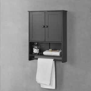 Mobile bagno Steyr 65x49x15 cm Grigio scuro MDF 