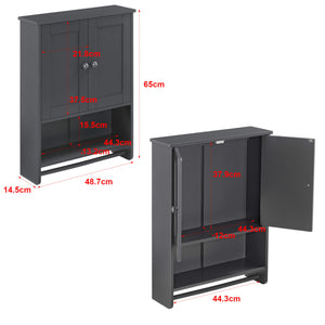 Mobile bagno Steyr 65x49x15 cm Grigio scuro MDF 