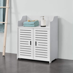 Meuble de salle de bain Trosa 72x60x32 cm WPC Blanc 