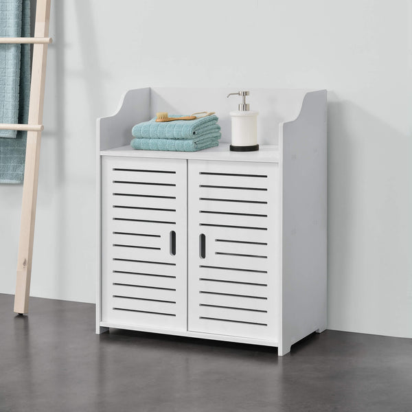 Meuble de salle de bain Trosa 72x60x32 cm WPC Blanc 