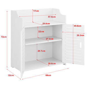 Meuble de salle de bain Trosa 72x60x32 cm WPC Blanc 