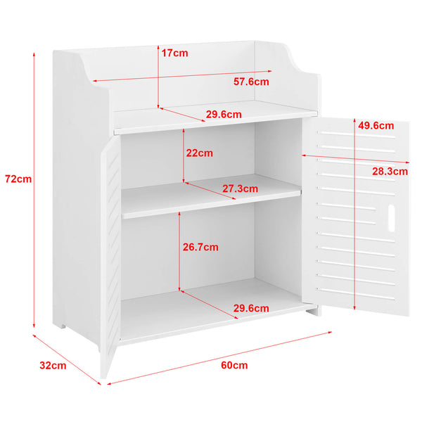 Meuble de salle de bain Trosa 72x60x32 cm WPC Blanc 