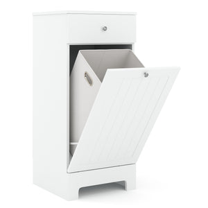 Wäscheschrank mit 1 Fach FONTANA 40 x 38 x 89 cm weiss
