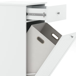 Wäscheschrank mit 1 Fach FONTANA 40 x 38 x 89 cm weiss