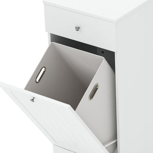 Wäscheschrank mit 1 Fach FONTANA 40 x 38 x 89 cm weiss