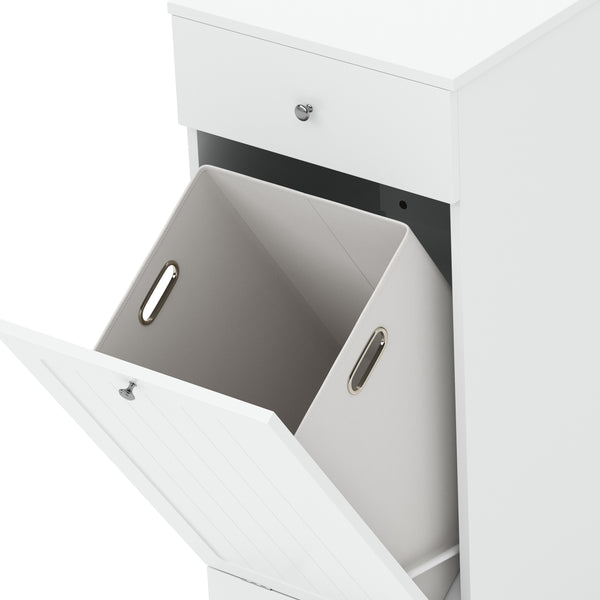Wäscheschrank mit 1 Fach FONTANA 40 x 38 x 89 cm weiss