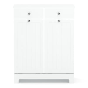 Wäscheschrank mit 2 Fächer FONTANA 78 x 38 x 89 cm weiss