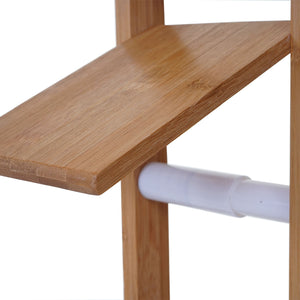 Badezimmerset WC-Papierhalter + Badematte Badset Bambus