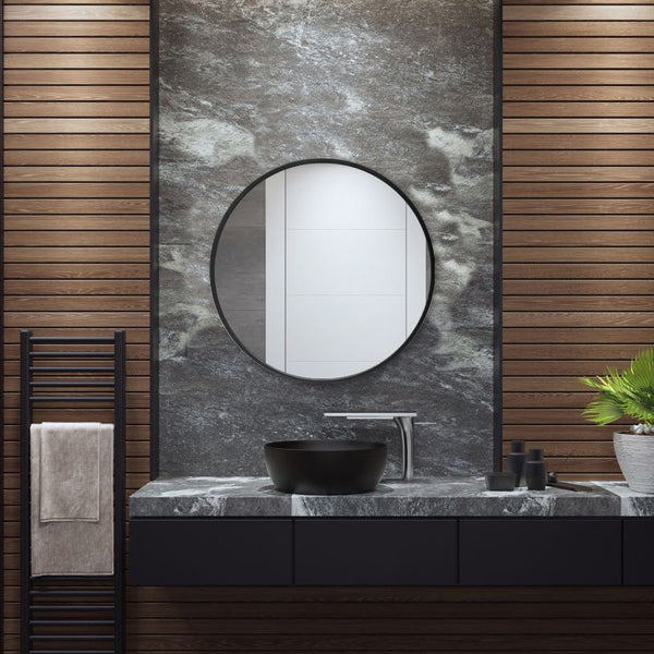 Specchio da parete Modugno, 50cm, nero