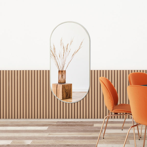 Wandspiegel Corato 40x80cm Weiss