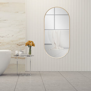 Specchio da parete Corato 40x80cm oro