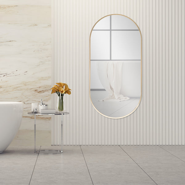 Specchio da parete Corato 40x80cm oro