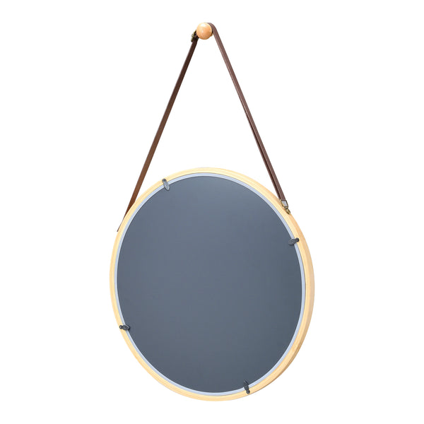 Specchio da parete in bambù Bykle rotondo 38cm