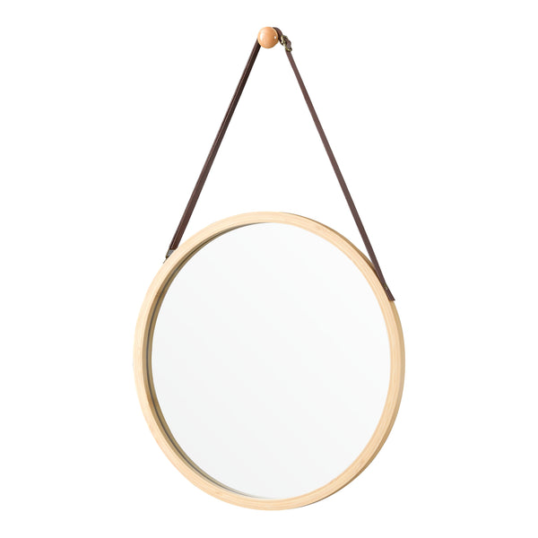 Specchio da parete in bambù Bykle rotondo 38cm