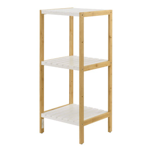 Étagère de salle de bain Balsfjord à 3 niveaux, 33 x 34 x 80 cm, en bambou