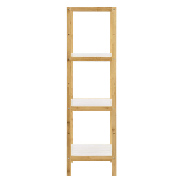 Étagère de salle de bain Balsfjord à 4 niveaux, 33 x 34 x 110 cm, en bambou 