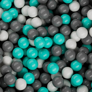 Bällebad 90 x 30 cm grau mit 200 Spielbällen