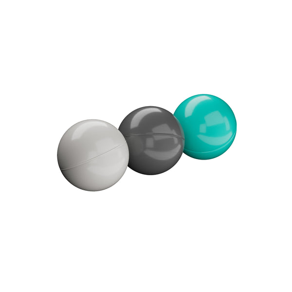 Bällebad 90 x 30 cm grau mit 200 Spielbällen