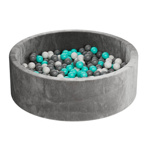 Bällebad 90 x 30 cm grau mit 200 Spielbällen