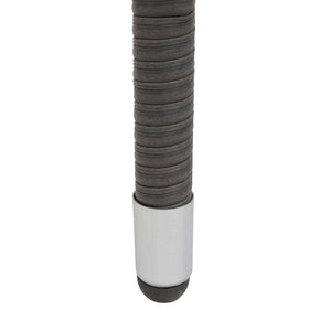 Balkon Sitzgruppe Poly-Rattan 7tlg. Garnitur-Lounge grau Kissen dunkelgrau