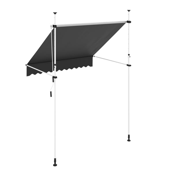 Balkonmarkise 200 x 120 cm anthrazit
