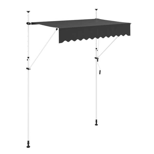 Balkonmarkise 200 x 120 cm anthrazit