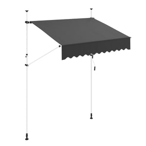 Balkonmarkise 200 x 120 cm anthrazit