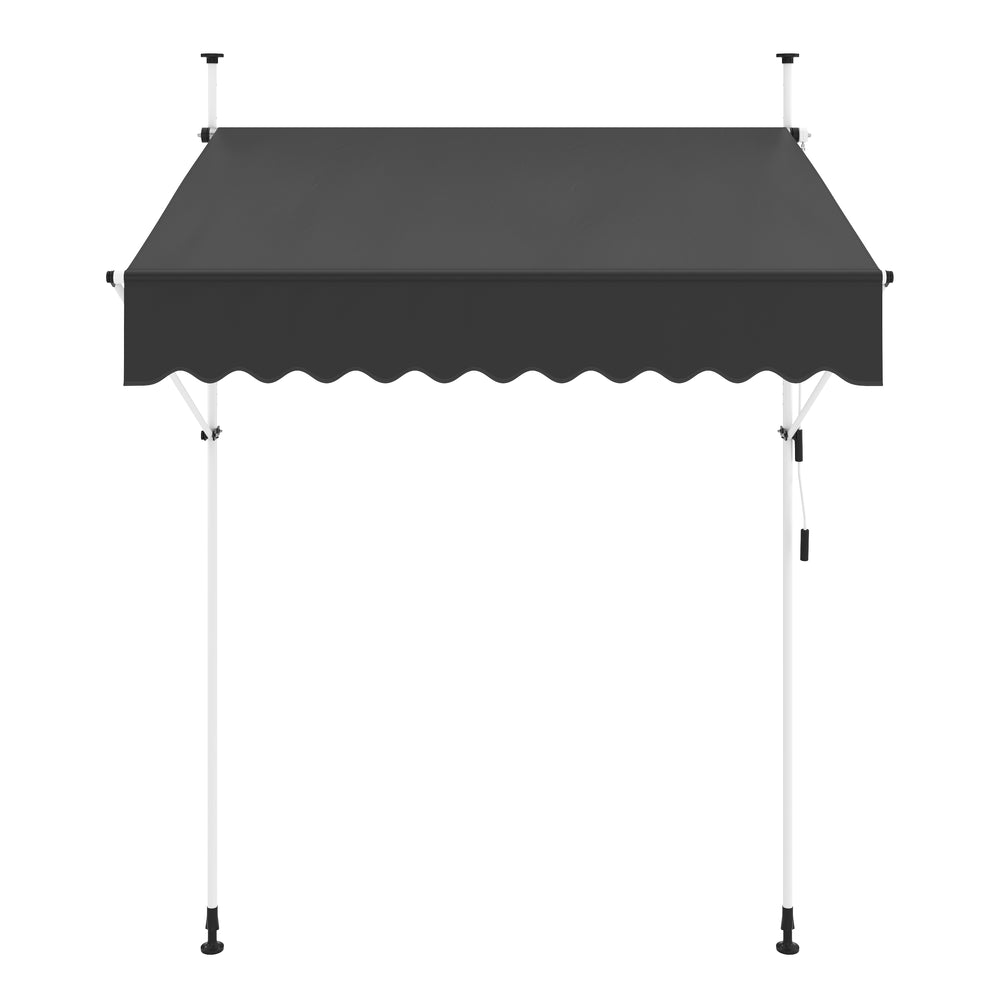 Tenda da sole per balcone 200 x 120 cm antracite