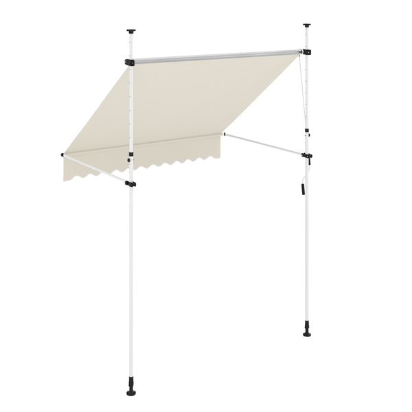 Balkonmarkise 200 x 120 cm beige