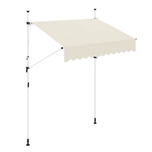 Balkonmarkise 200 x 120 cm beige