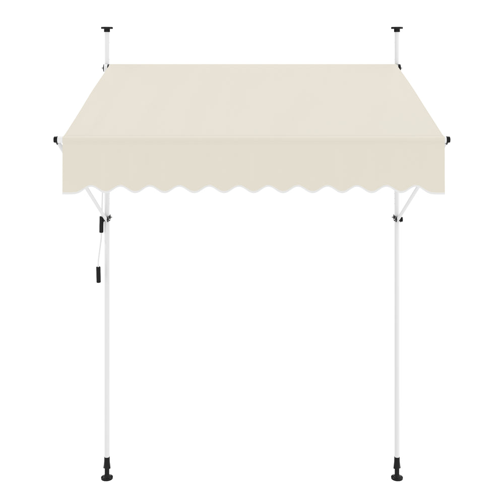 Tenda da sole per balcone 200 x 120 cm beige