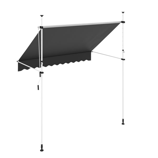 Balkonmarkise 250 x 120 cm anthrazit