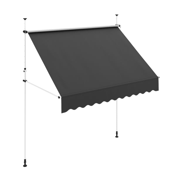 Balkonmarkise 250 x 120 cm anthrazit