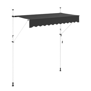 Balkonmarkise 250 x 120 cm anthrazit