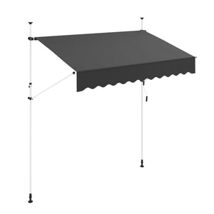 Balkonmarkise 250 x 120 cm anthrazit