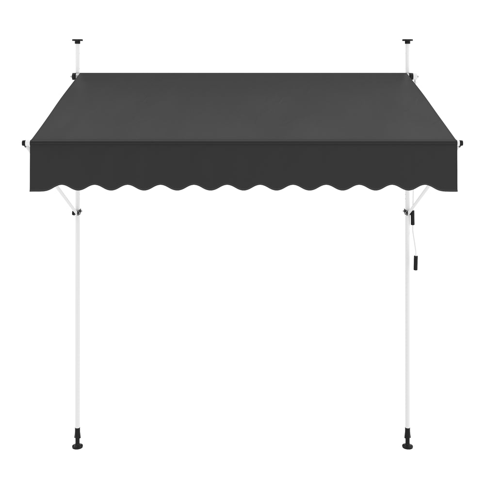 Tenda da sole per balcone 250 x 120 cm antracite