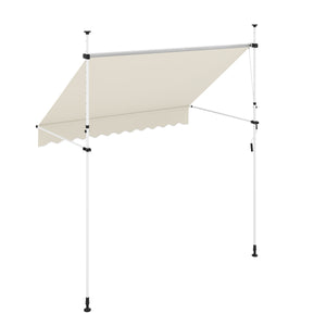Balkonmarkise 250 x 120 cm beige