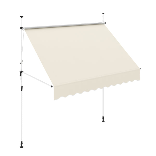 Balkonmarkise 250 x 120 cm beige