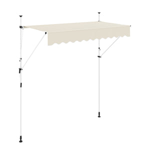 Balkonmarkise 250 x 120 cm beige