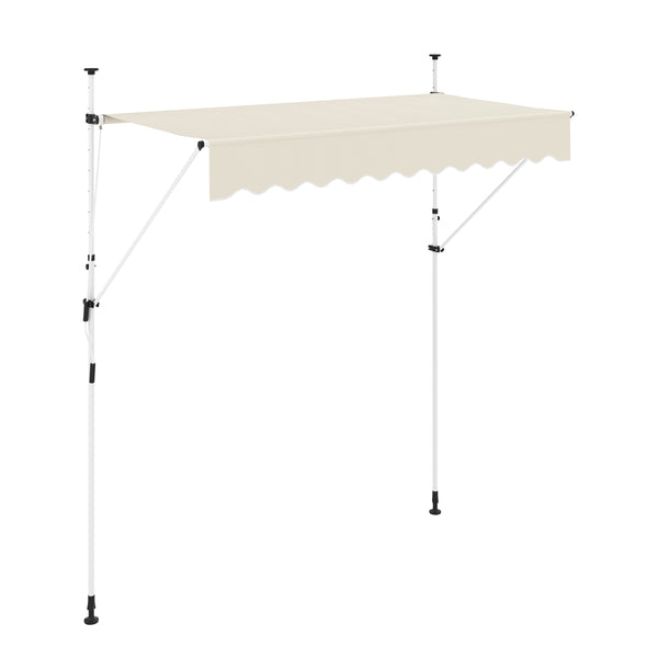 Balkonmarkise 250 x 120 cm beige