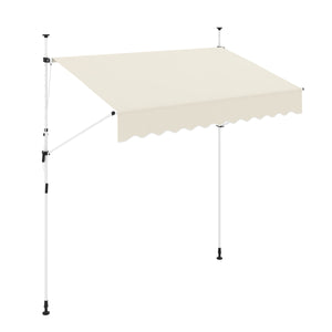 Balkonmarkise 250 x 120 cm beige