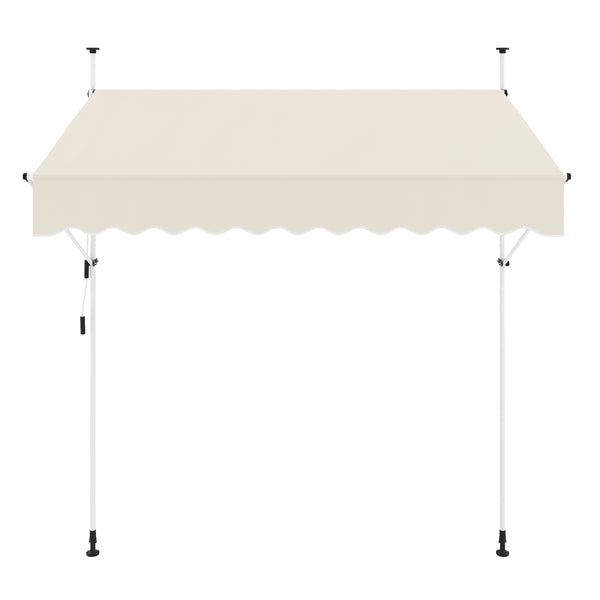 Balkonmarkise 250 x 120 cm beige