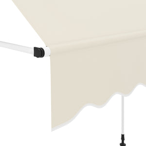 Balkonmarkise 250 x 120 cm beige