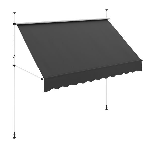 Balkonmarkise 300 x 120 cm anthrazit