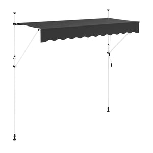 Balkonmarkise 300 x 120 cm anthrazit