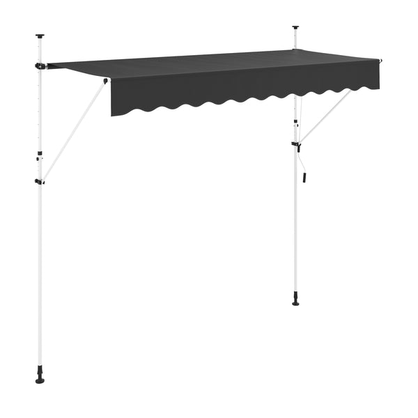 Balkonmarkise 300 x 120 cm anthrazit