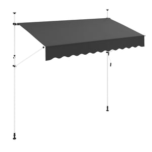 Balkonmarkise 300 x 120 cm anthrazit