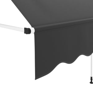 Balkonmarkise 300 x 120 cm anthrazit