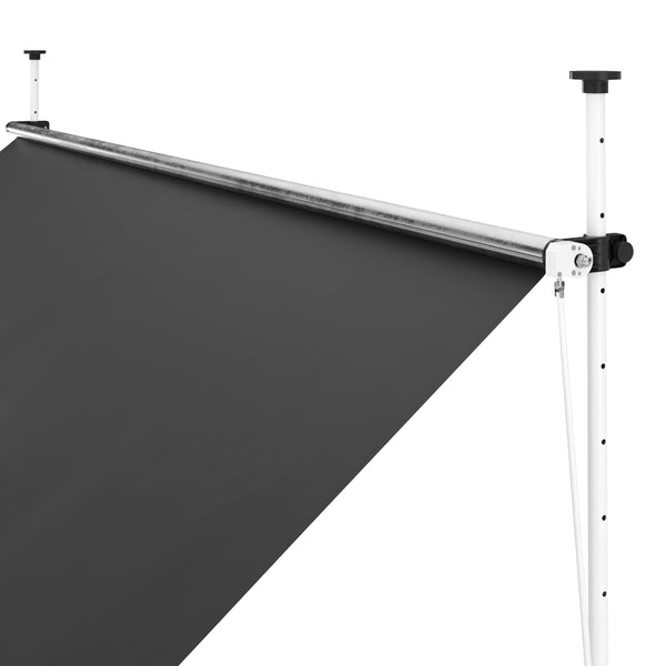 Balkonmarkise 300 x 120 cm anthrazit
